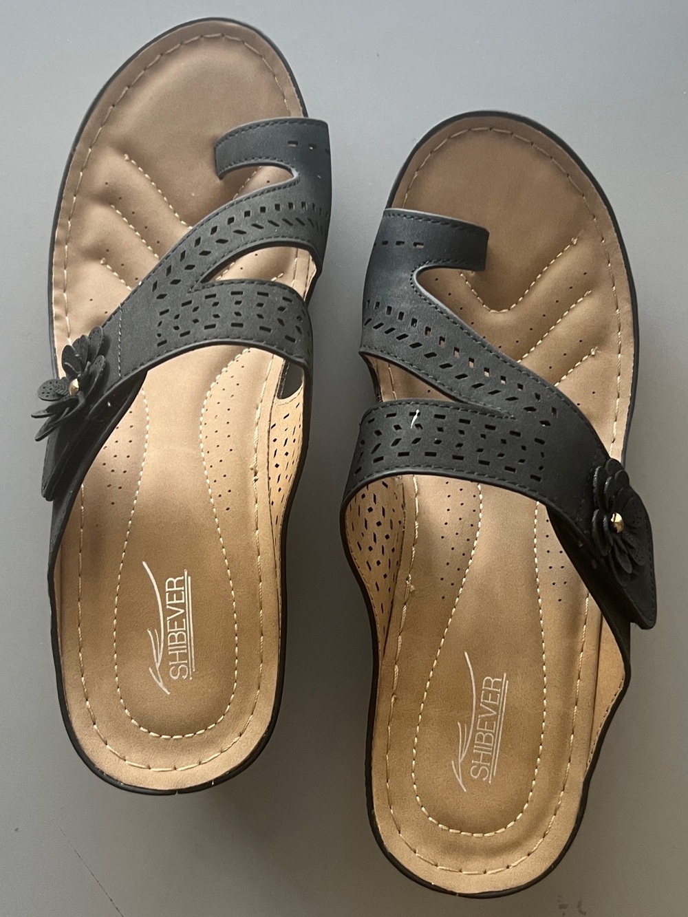SHIBEVER Wedge Sandals